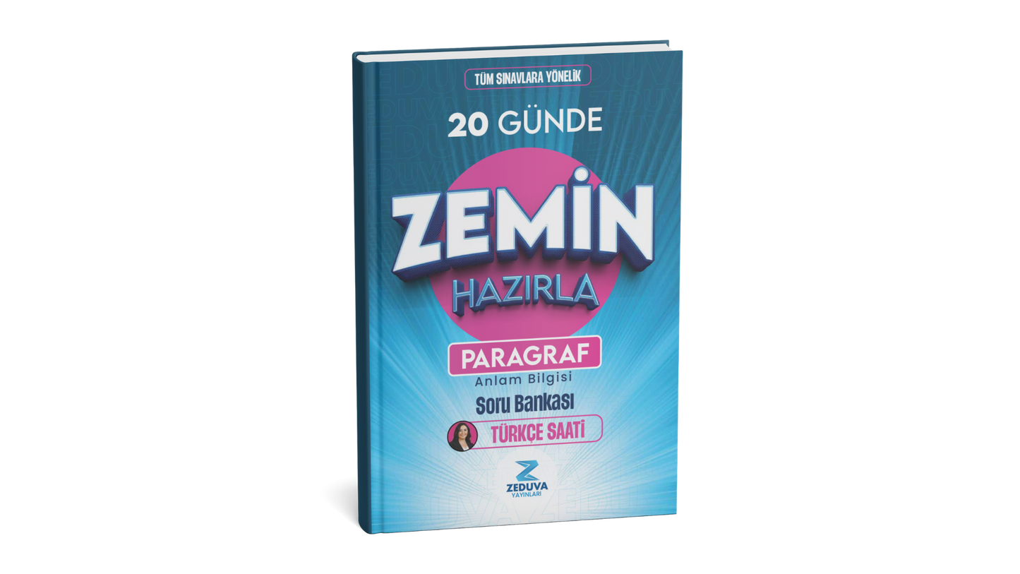Zeduva 20 Günde Zemin Hazırla Paragraf Anlam Bilgisi Soru Bankası Türkçe Saati