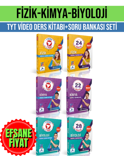 Fizikfinito-Biosem-Meschemy - Fen Bilimleri TYT Full Set - 3 Video Ders+3Soru Bankası