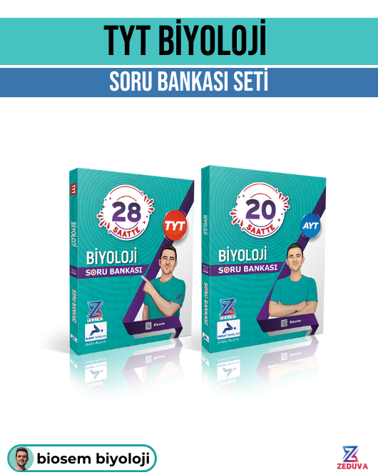 PARAF YAYINLARI Biosem- BİYOLOJİ TYT AYT SORU BANKASI SETİ